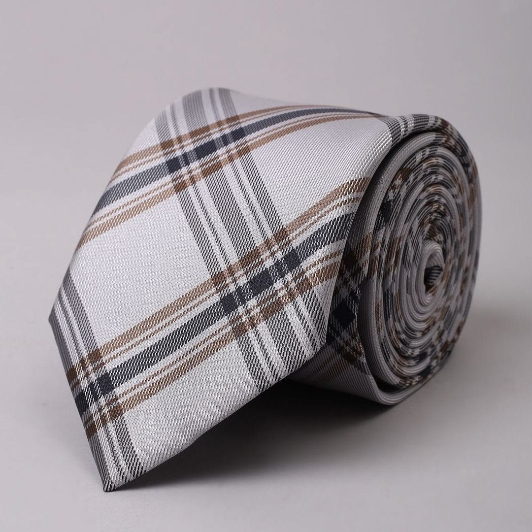 checked-broad-tie